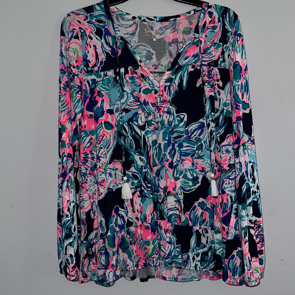 Lilly Pulitzer Multicolor Floral Top